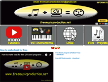 Tablet Screenshot of freemusicproduction.net